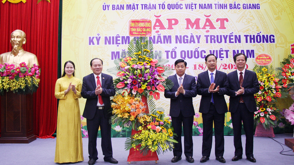 MTTQ tỉnh Bắc Giang: Gặp mặt kỷ niệm 90 năm Ngày truyền thống Mặt trận Tổ quốc Việt Nam